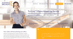 Desktop Screenshot of answering-services-miami.com