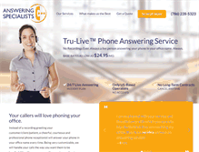 Tablet Screenshot of answering-services-miami.com